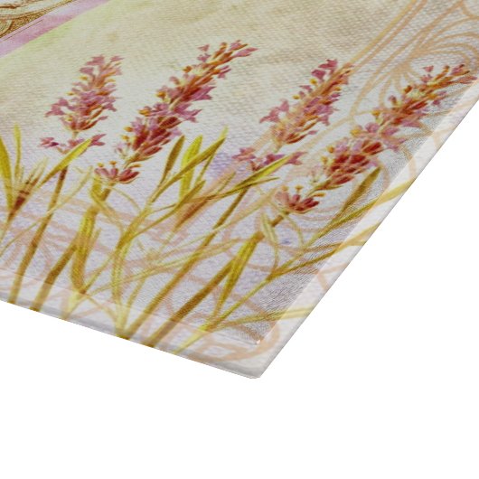 Franse Lavendel Parfum Collage Snijplank (Hoek)