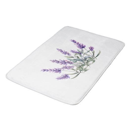 Franse lavendel patroon. aquarel badmat (Gekanteld)