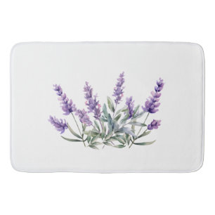 Franse lavendel patroon. aquarel badmat