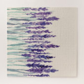 Franse Lavendel: Waterverf Illustratie Legpuzzel (Horizontaal)