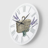 -Franse lavender Basket Floral Grote Klok (Hoek)
