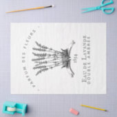 Franse lavender  Flower Logo Decoupage Tissuepapier (Craft)