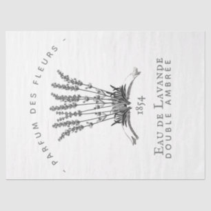 Franse lavender  Flower Logo Decoupage Tissuepapier