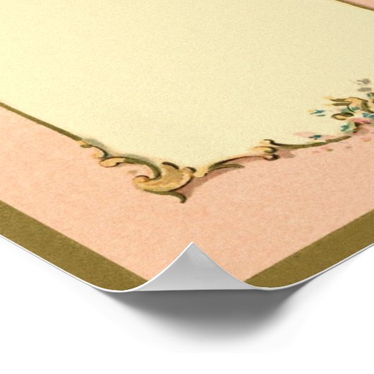   Franse lege paginarand Poster (Hoek)