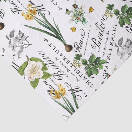 Franse lentebloem Daffodil Decoupage Tissuepapier (Detail)