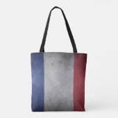 Franse leraar Gift Retro Flag gepersonaliseerd Tote Bag (Achterkant)