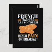 Franse leraren zijn zo hard dat ze pijn en schijn briefkaart (Voorkant / Achterkant)