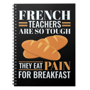 Franse leraren zijn zo hard dat ze pijn en schijn notitieboek