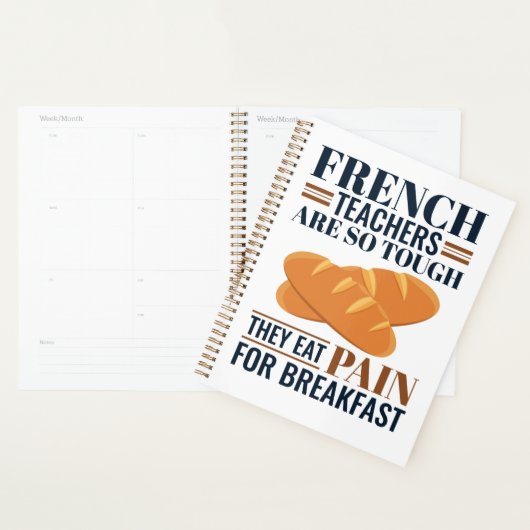 Franse leraren zijn zo hard dat ze pijn eten planner (Display)