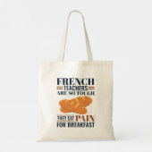 Franse leraren zijn zo hard dat ze pijn eten tote bag (Achterkant)