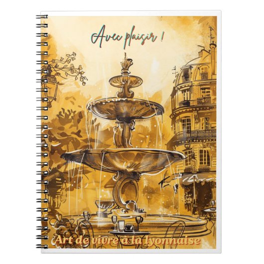 Franse levensstijl Lyon Notitieboek (Voorkant)