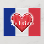 Franse liefde briefkaart (Voorkant)