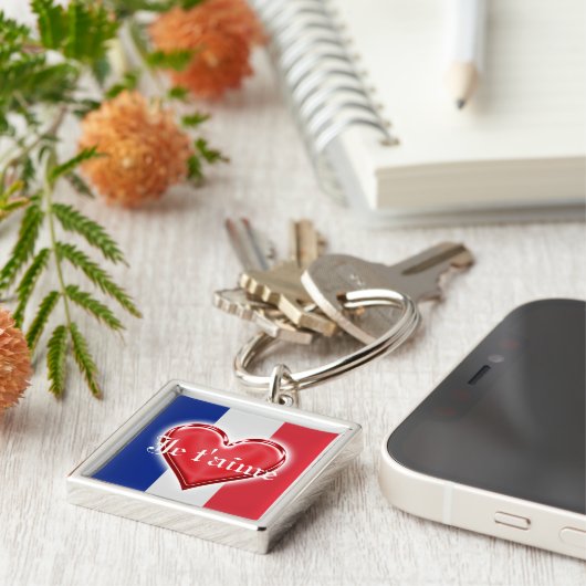 Franse liefde sleutelhanger (Zijkant)