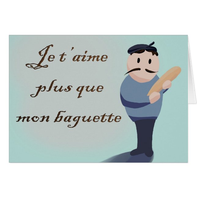 Franse liefdeskaart (Voorkant Horizontaal)