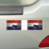 Franse lijn bumpersticker (Op auto)