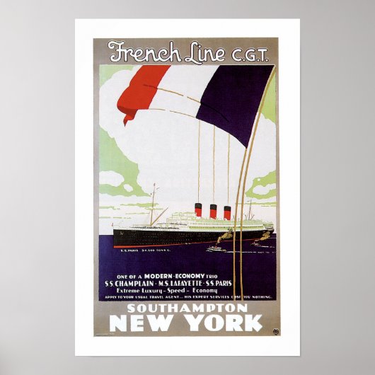 Franse lijn CGT Poster (Voorkant)