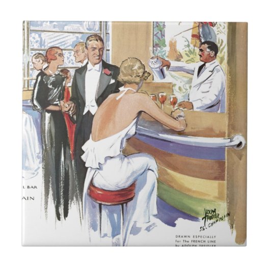 Franse lijn De Gentle Kunst van beschaafd leven Tegeltje (Voorkant)