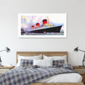 Franse Lijn Normandie - L Canvas Afdruk (Insitu (Slaapkamer))