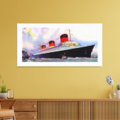 Franse Lijn Normandie - L Canvas Afdruk (Insitu (Woonkamer))