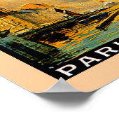 Franse lijn ~ Parijs-Havre-New York Poster (Hoek)