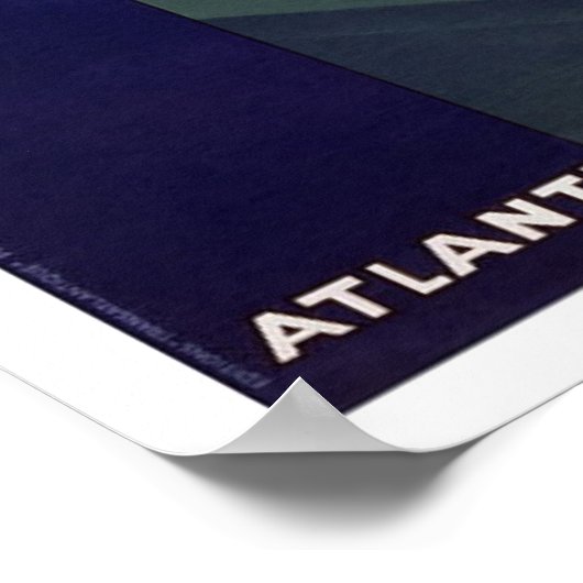 Franse lijn Reizigersschip Poster (Hoek)