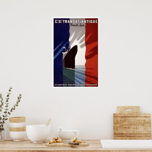 Franse lijn  Reizigersschip Poster (Keuken)