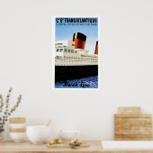 Franse lijn  scheepsreclame poster (Keuken)