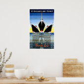 Franse lijn scheepsreclame poster (Keuken)
