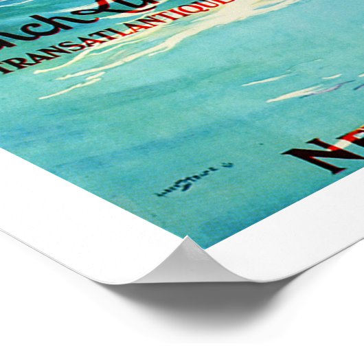 Franse lijn ~ ss Paris Poster (Hoek)