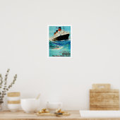 Franse lijn ~ ss Paris Poster (Keuken)