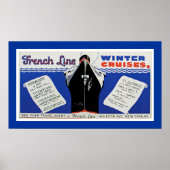Franse Lijn Wintercruises Poster (Voorkant)