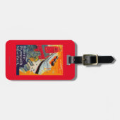 Franse lijnreisposter, Havre-to-Plymouth, NY Bagagelabel (Voorkant horizontaal)