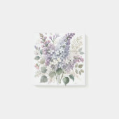 Franse Lila Waterverf Bloemen Lente & Zomer Post-it® Notes (Voorkant)
