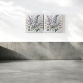 Franse Lila Waterverf Floral Elegant Spring Deco Tegeltje