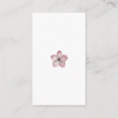 Franse Lila Waterverf Floral Elegant Spring Informatiekaartje (Achterkant)