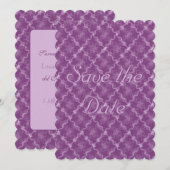 Franse Lilac Boeket Save The Date (Voorkant / Achterkant)