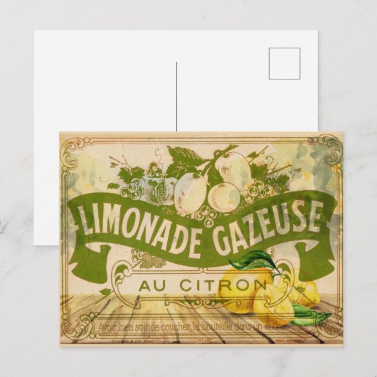  Franse limonade Summer Citrus Lemons Briefkaart (Voorkant / Achterkant)