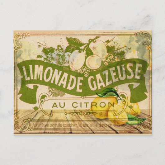 Franse limonade Summer Citrus Lemons Briefkaart (Voorkant)