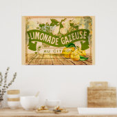  Franse limonade Summer Citrus Lemons Poster (Keuken)