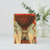  Franse luchtballon Briefkaart (Staand voorkant)