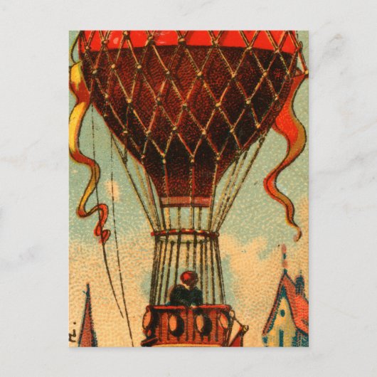  Franse luchtballon Briefkaart (Voorkant)