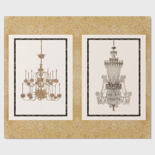  Franse luchters Cadeaupapier (Vlak)