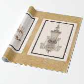 Franse luchters Cadeaupapier (Uitgerold)