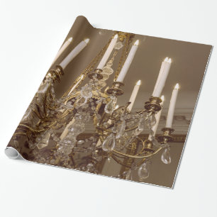 Franse luchters , rococo in Parijs Cadeaupapier