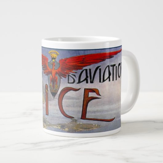 Franse  luchtvaart 1910 in Nice Grote Koffiekop (Voorkant rechts)