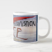 Franse  luchtvaart 1910 in Nice Grote Koffiekop (Rechts)