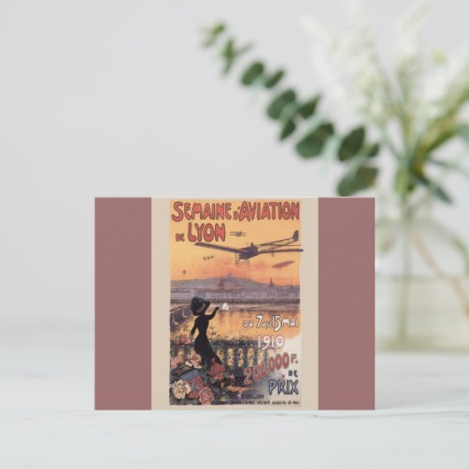  Franse luchtvaart Briefkaart (Staand voorkant)