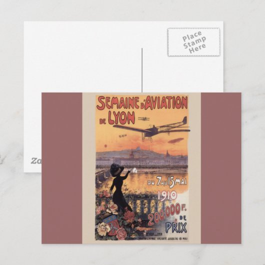  Franse luchtvaart Briefkaart (Voorkant / Achterkant)