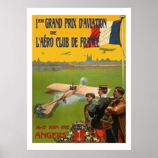 Franse luchtvaart ( steun voor het herstel van de  poster (Voorkant)
