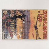 Franse luchtvaartreis - Oude illustratie Legpuzzel (Horizontaal)